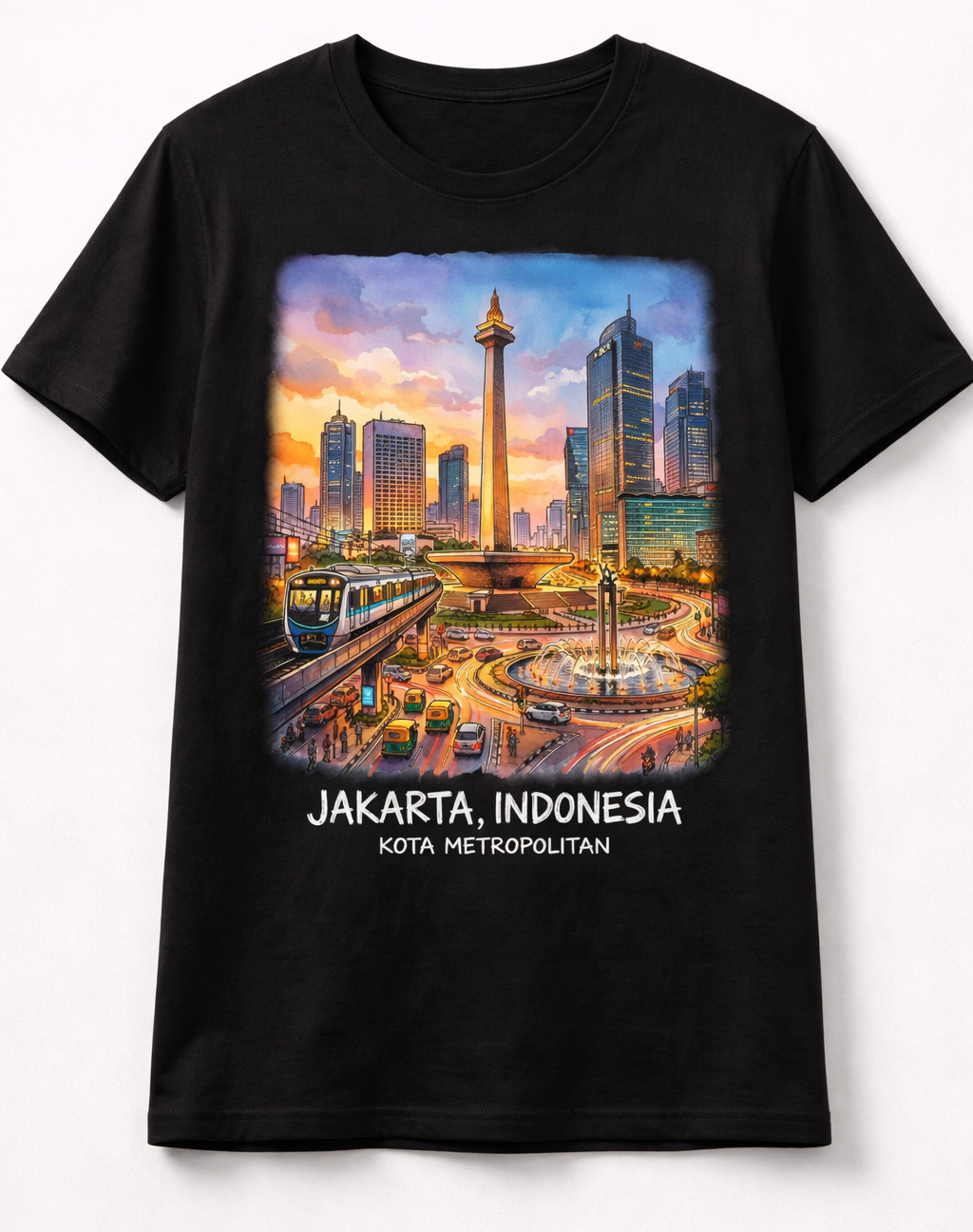 Kaos Jakarta Kota Metropolitan Monas Premium
