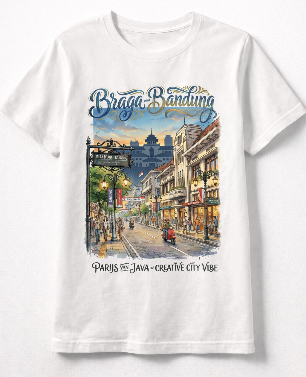 Kaos Braga Bandung Parijs Van Java Creative